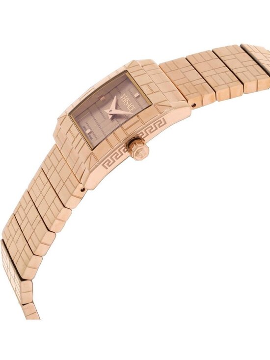 NWT Versace Mosaic Quartz Rose Gold Dial Ladies Watch